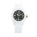 Sports Silicone Analog Wrist Watch- Black Face